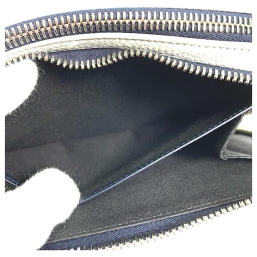 CHRISTIAN DIOR Grained Calfskin Playful Messenger Bag in Navy/Grey - Image 2