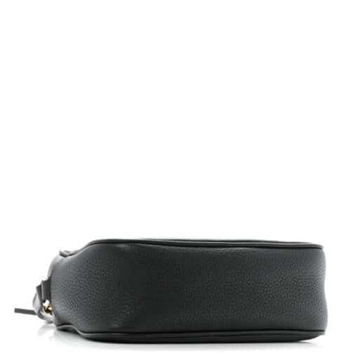 GUCCI Pebbled Calfskin Small Soho Disco Bag Black Crossbody. - Image 8