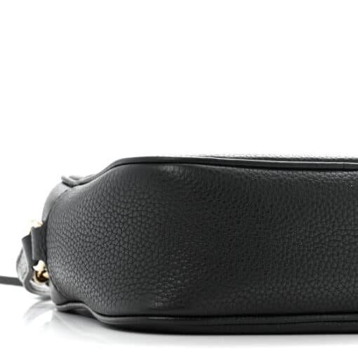 GUCCI Pebbled Calfskin Small Soho Disco Bag Black Crossbody. - Image 10
