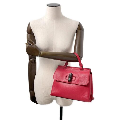 Gucci Small Bamboo Daily Tote Crossbody bag. - Image 4