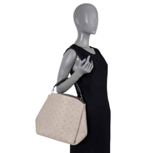 Louis Vuitton Babylone PM Hobo Monogram Mahina Galet Shoulder Bag - Image 3