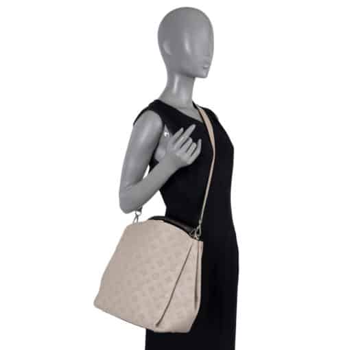 Louis Vuitton Babylone PM Hobo Monogram Mahina Galet Shoulder Bag - Image 4