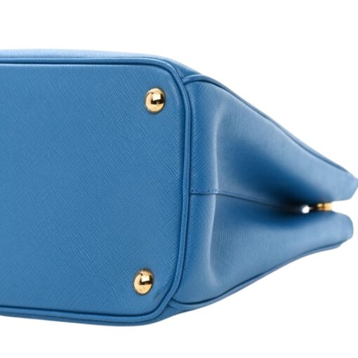 PRADA Saffiano Medium Galleria Double Zip Tote Sea Blue. - Image 11