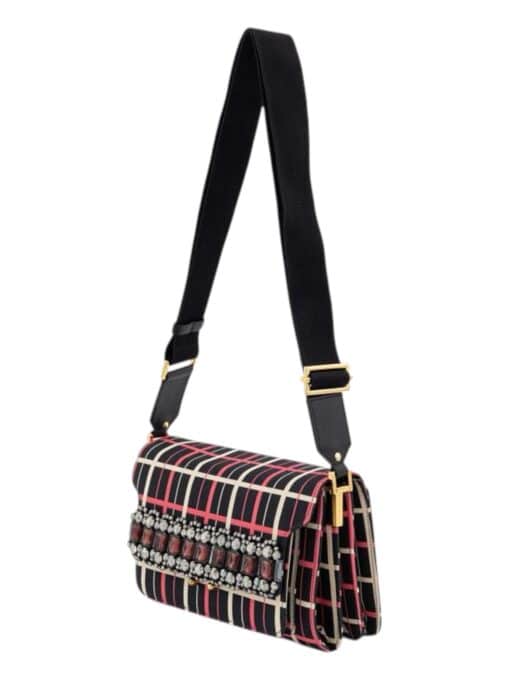 Marni Multicolour Check Textile Bag. - Image 5
