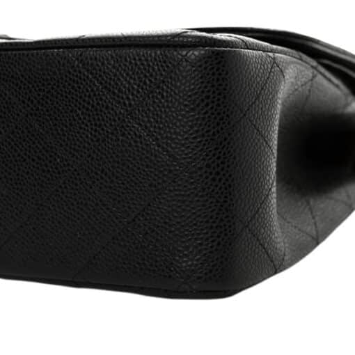 CHANEL Caviar Quilted Jumbo Double Flap Black - Image 10