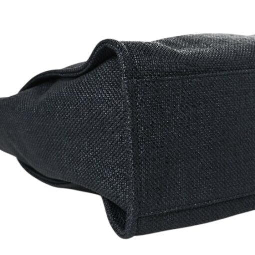 CHANEL Woven Straw Raffia Medium Deauville Tote Black. - Image 16