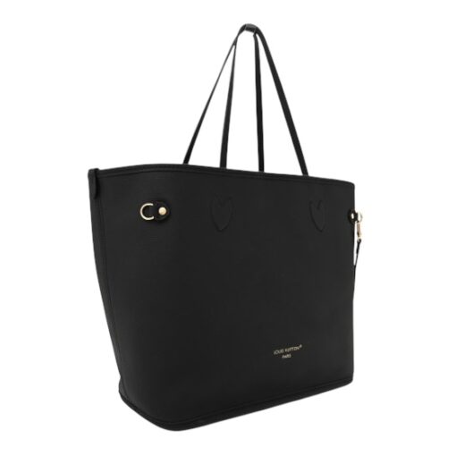 Louis Vuitton Monogram Calfskin Neo Neverfull Inside Out MM Black. - Image 16