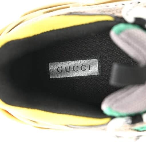 BALENCIAGA X GUCCI Maxi GG Supreme Monogram Mens Triple S Sneakers 43 Beige Ebony Black Green - Image 2