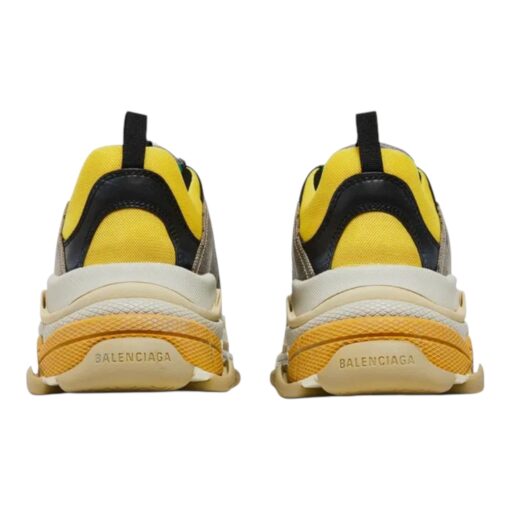 BALENCIAGA X GUCCI Maxi GG Supreme Monogram Mens Triple S Sneakers 43 Beige Ebony Black Green - Image 6