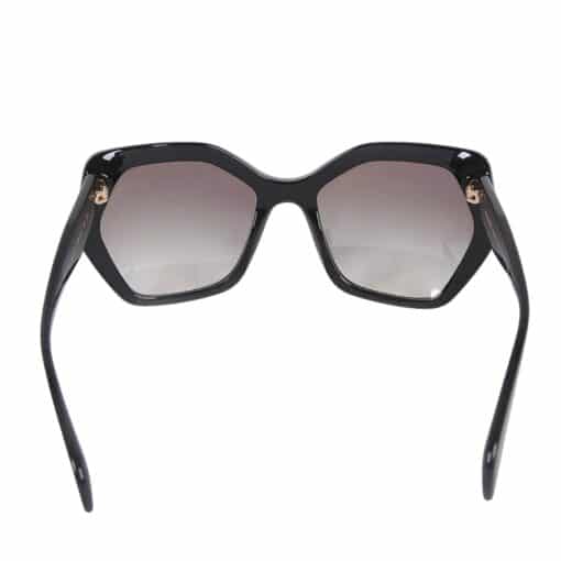 PRADA Feminine Frame Oversized Sunglasses Black - Image 2