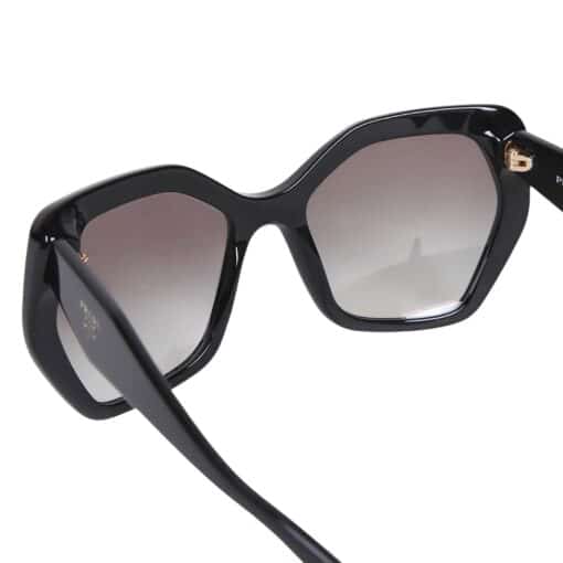 PRADA Feminine Frame Oversized Sunglasses Black - Image 3