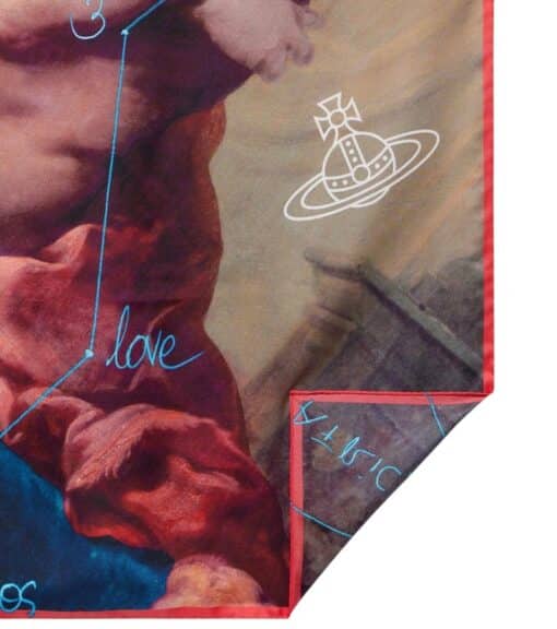 Vivienne Westwood Multicolor 'The Kiss Square' Scarf Silk - Image 6