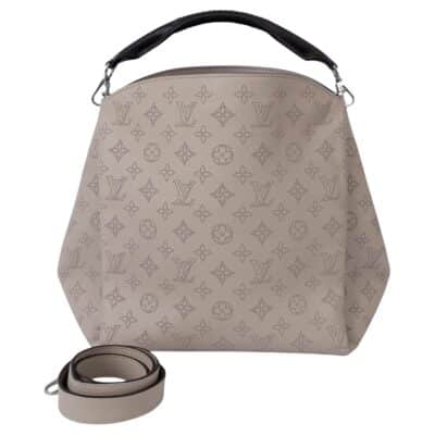 Louis Vuitton Babylone PM Hobo Monogram Mahina Galet Shoulder Bag