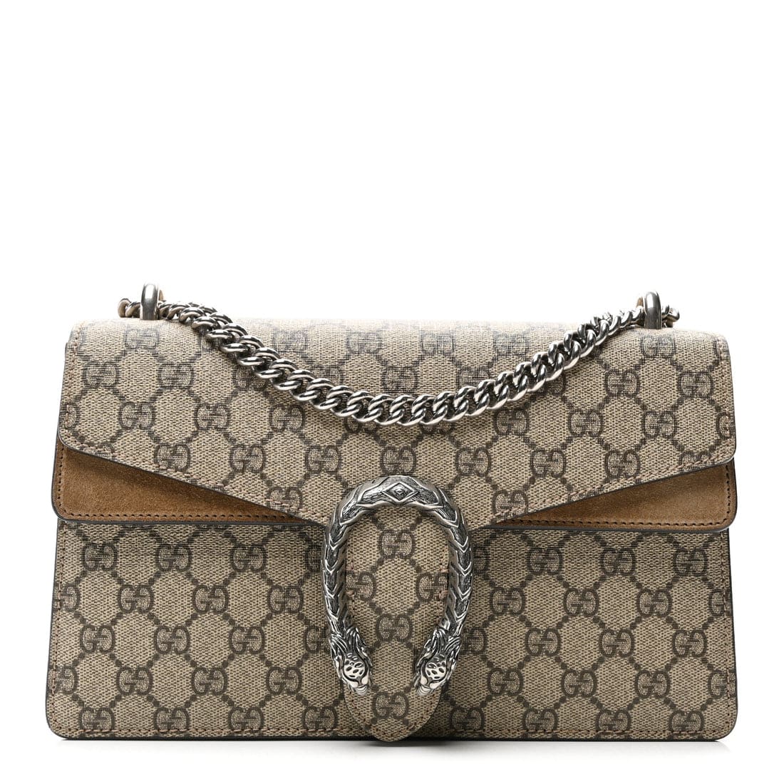 GUCCI GG Supreme Monogram Small Dionysus Shoulder Bag Taupe - Image 2