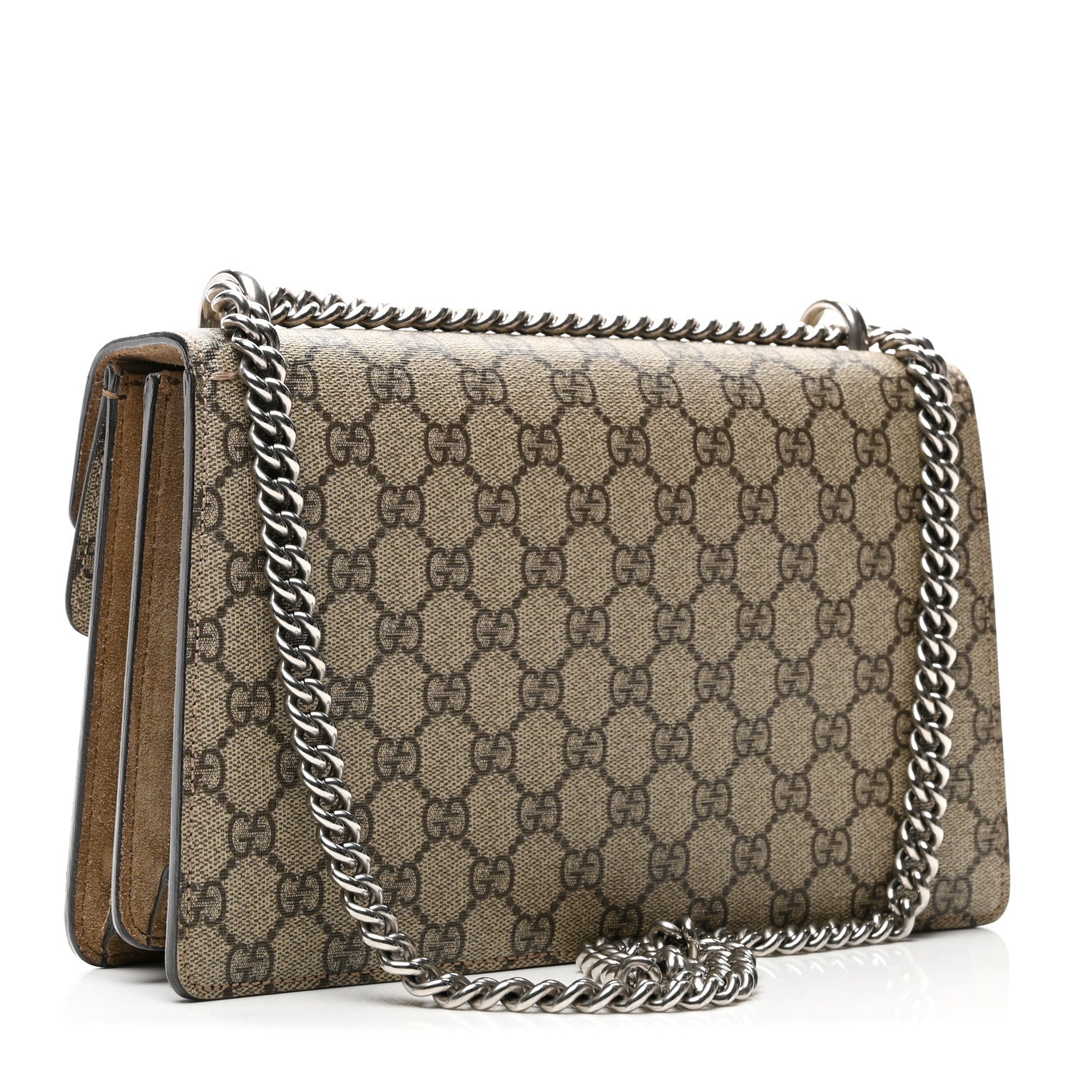 GUCCI GG Supreme Monogram Small Dionysus Shoulder Bag Taupe - Image 4