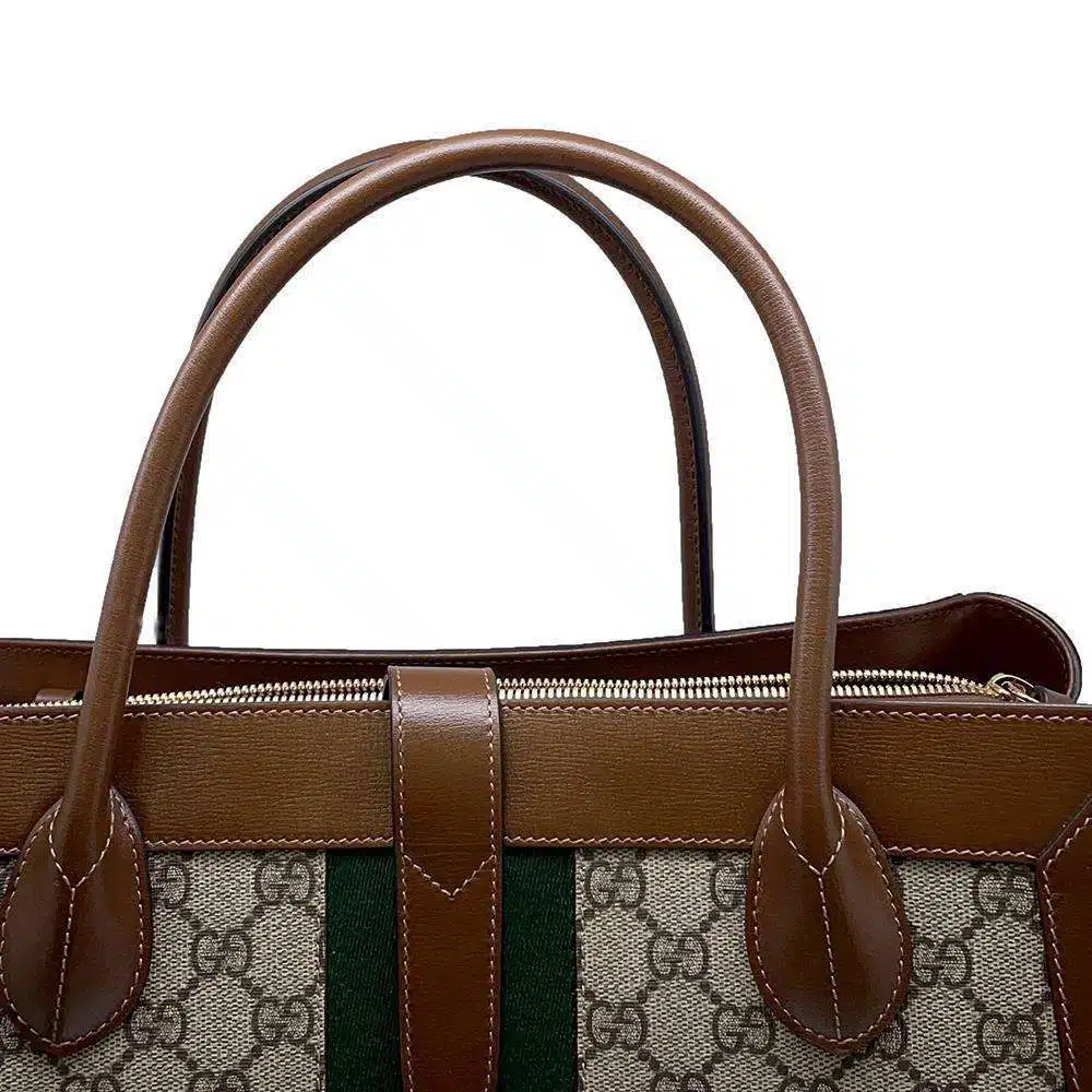 Gucci Gucci GG Supreme & Web Jackie 1961 Large Tote Bag - Image 4