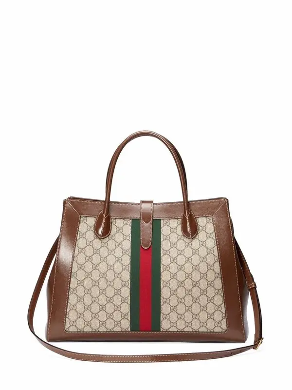 Gucci Gucci GG Supreme & Web Jackie 1961 Large Tote Bag - Image 12