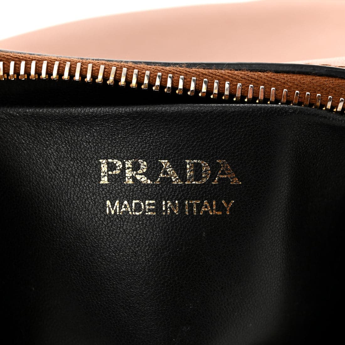 PRADA Soft Calfskin Arque Shoulder Bag Cognac - Image 7