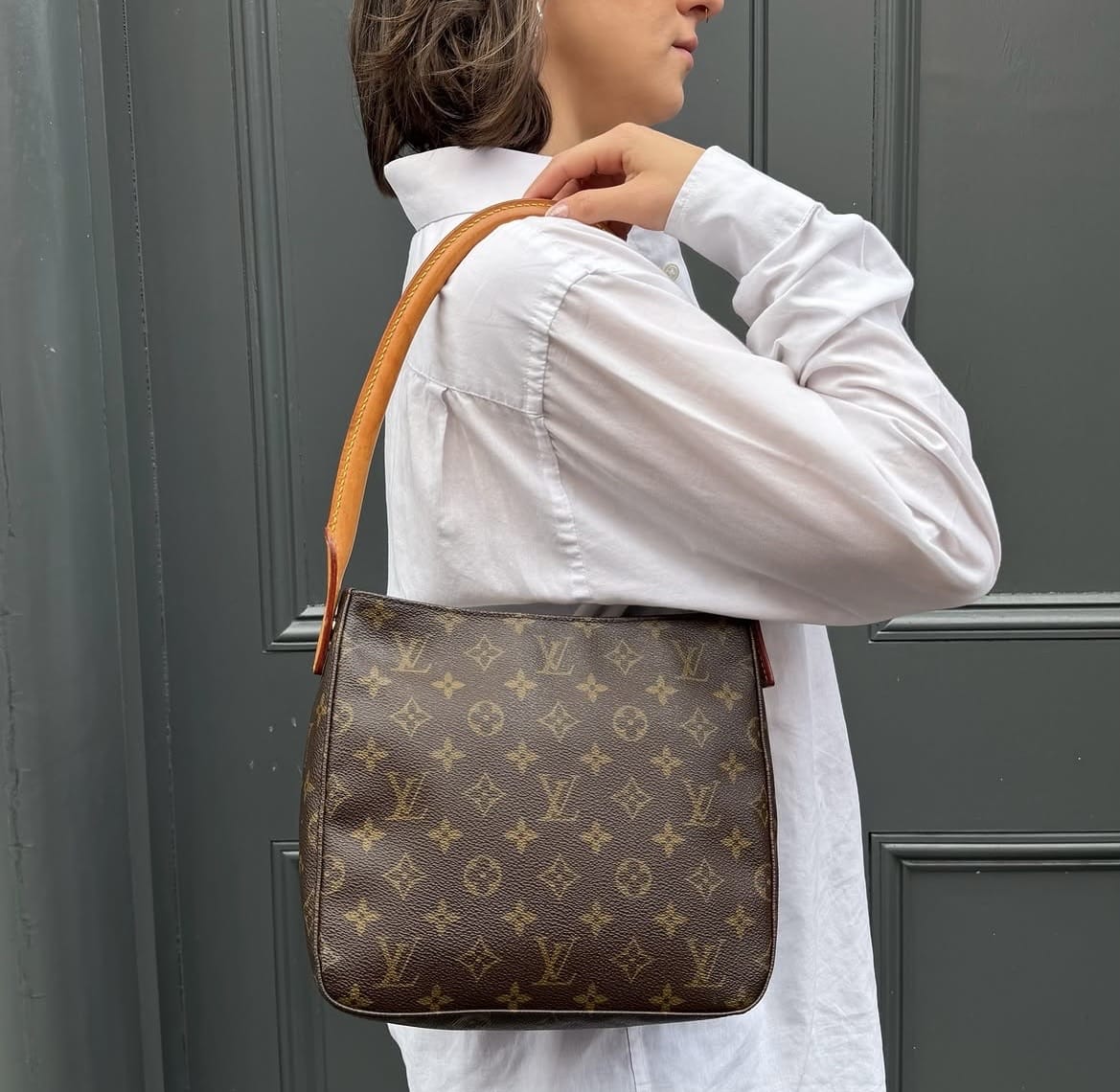 Louis Vuitton Monogram Vintage Looking MM Shoulder Bag
