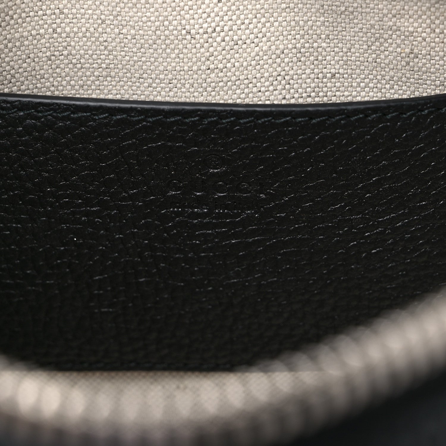 GUCCI Piuma Calfskin Jumbo GG Embossed Mini Duffle Crosbody Bag in Black. - Image 5