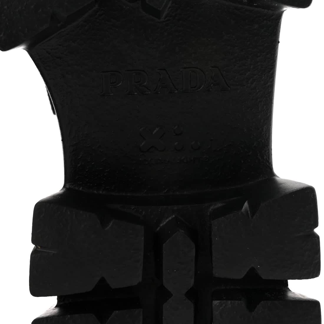 PRADA Spazzolato Rois Metal Triangle Logo Monolith 55mm Loafers Black (Size 37.5) - Image 10