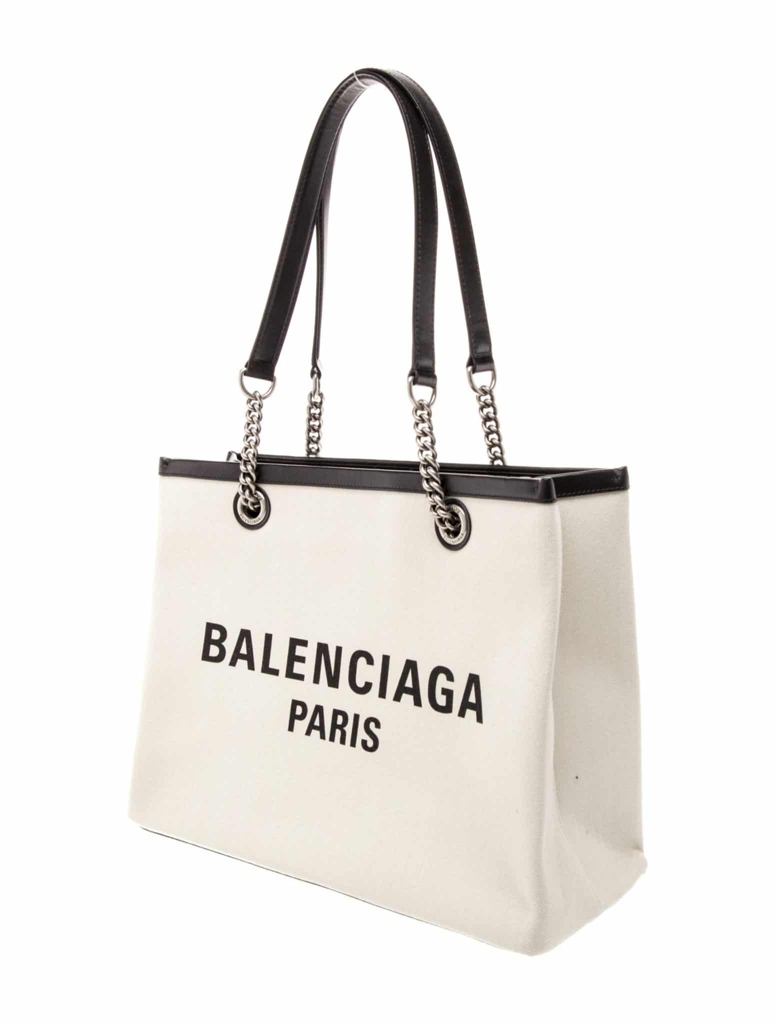 BALENCIAGA Canvas Tote in Beige. - Image 3