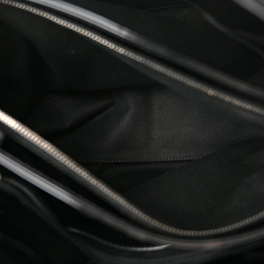 CHANEL Patent Quilted Just Mademoiselle Bowling Bag Black - Image 5