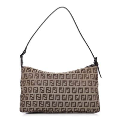 FENDI Zucchino Pochette Beige