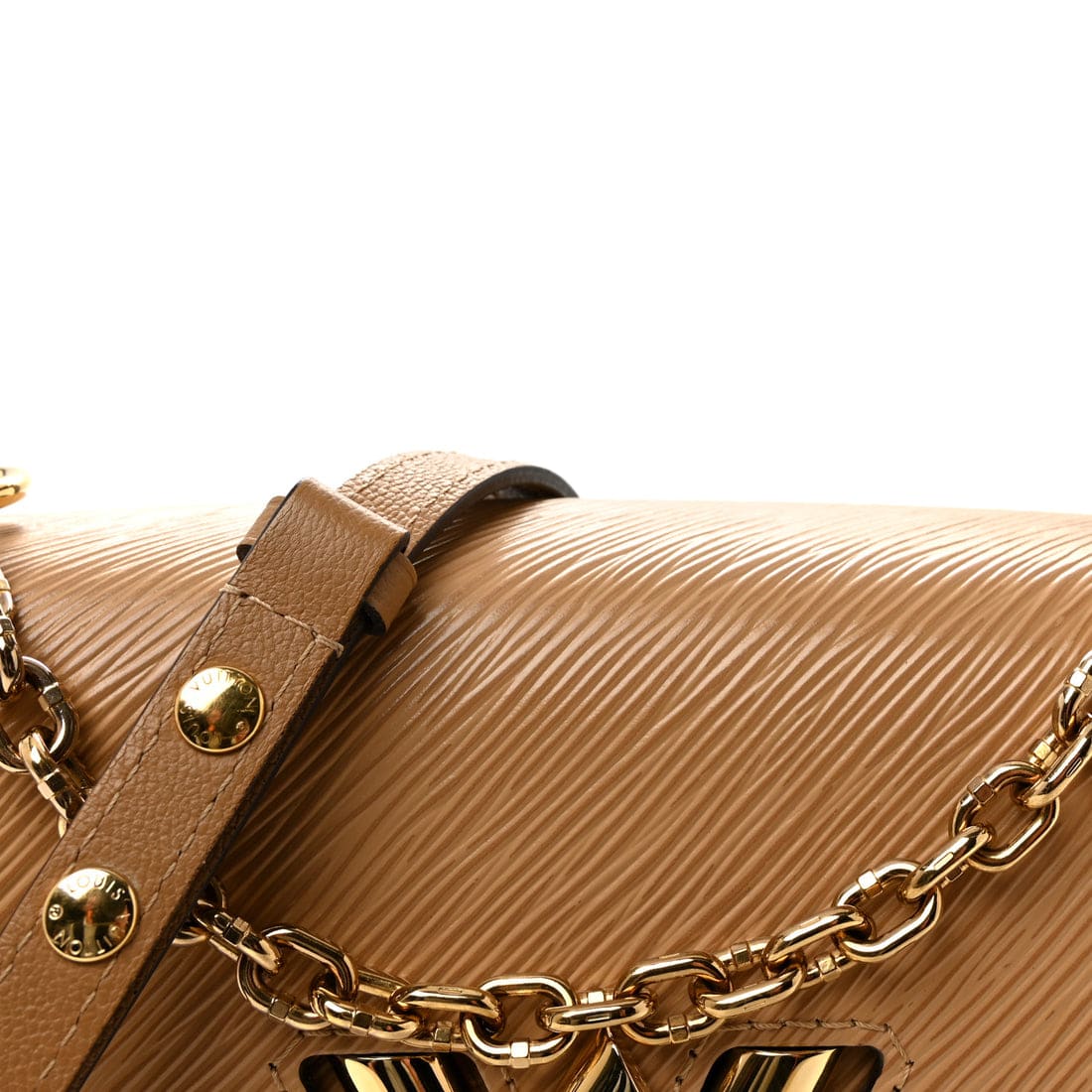 LOUIS VUITTON Epi Twist Shoulder Crossbody Bag MM Camel - Image 7