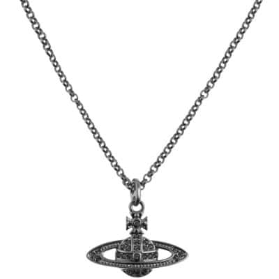 Mini Bas Relief Orb Pendant Necklace