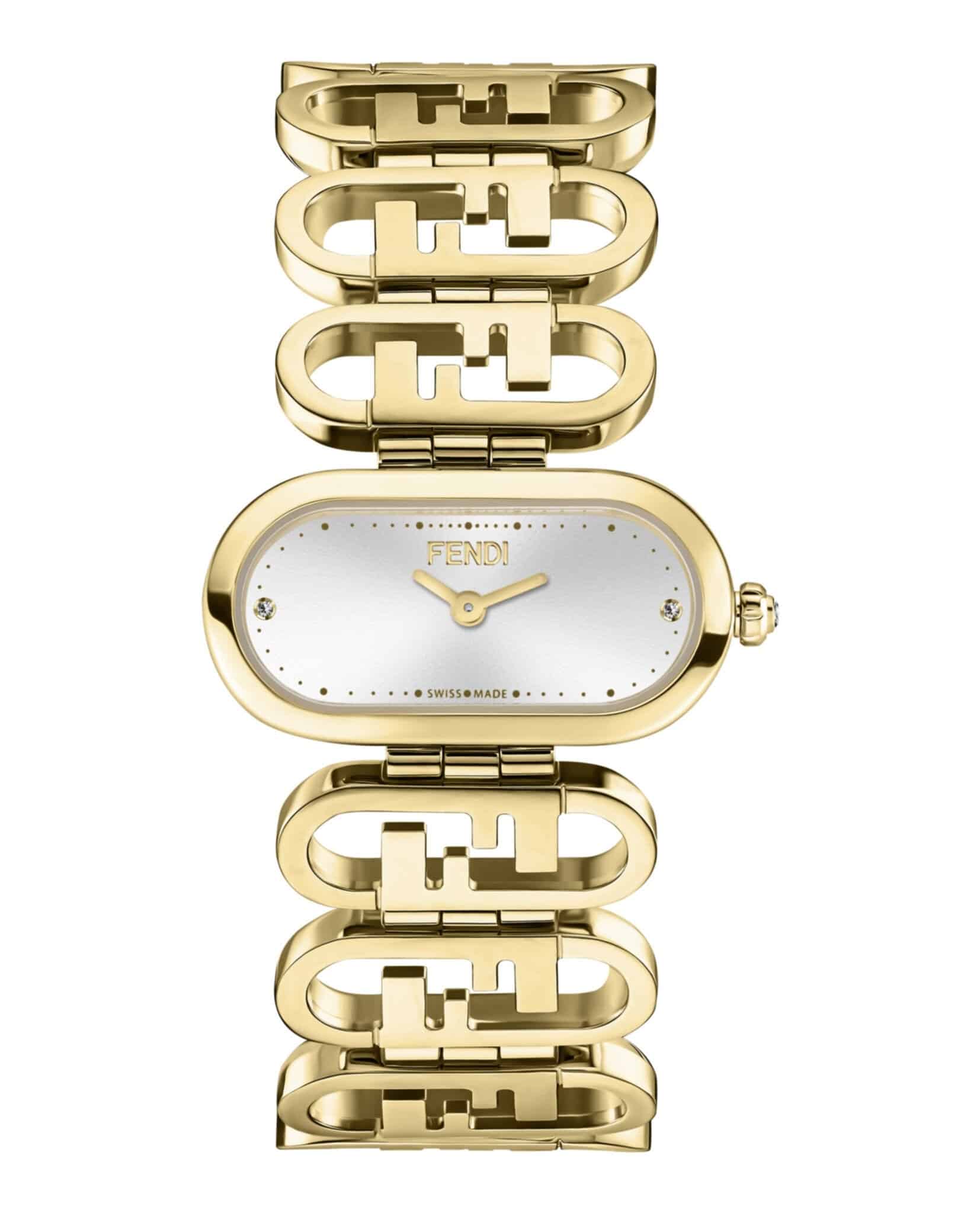 FENDI O'Lock Horizontal Watch Gold. - Image 2