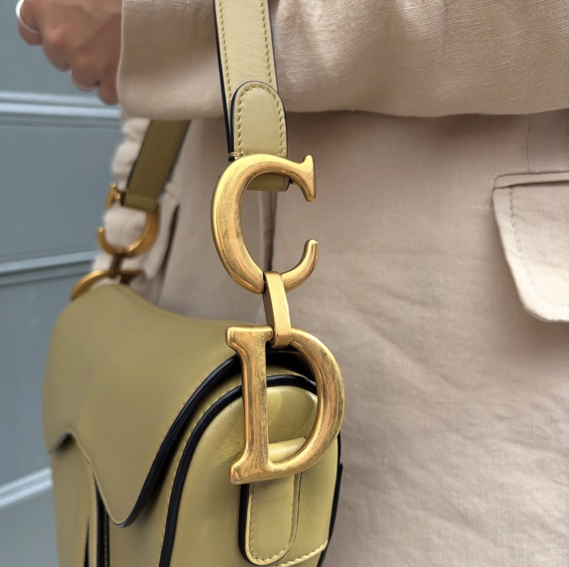 DIOR Saddle Medium Lambskin Shoulder Bag - Image 12