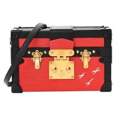 Louis Vuitton Epi Petite Malle Coquelicot Crosbody.