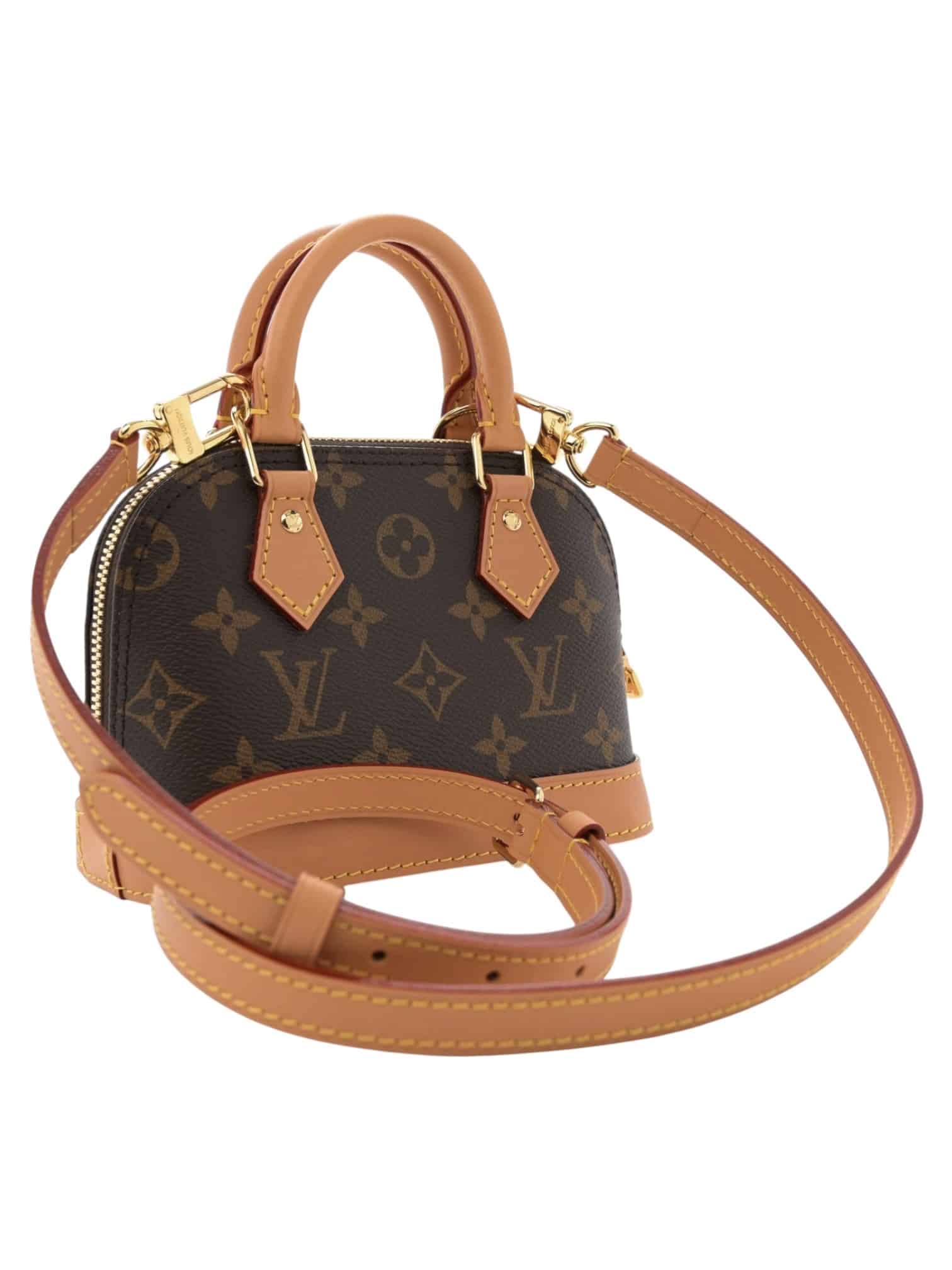 LOUIS VUITTON Monogram Nano Alma Crossbody Bag - Image 7