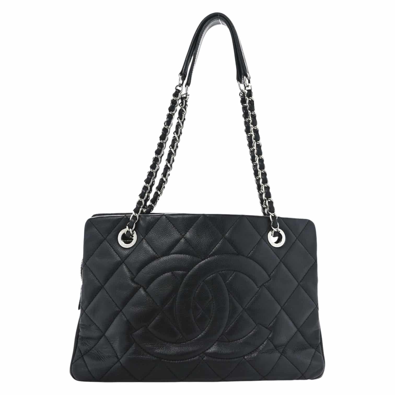 CHANEL Caviar Quilted Timeless CC Soft Tote Black. - Image 5