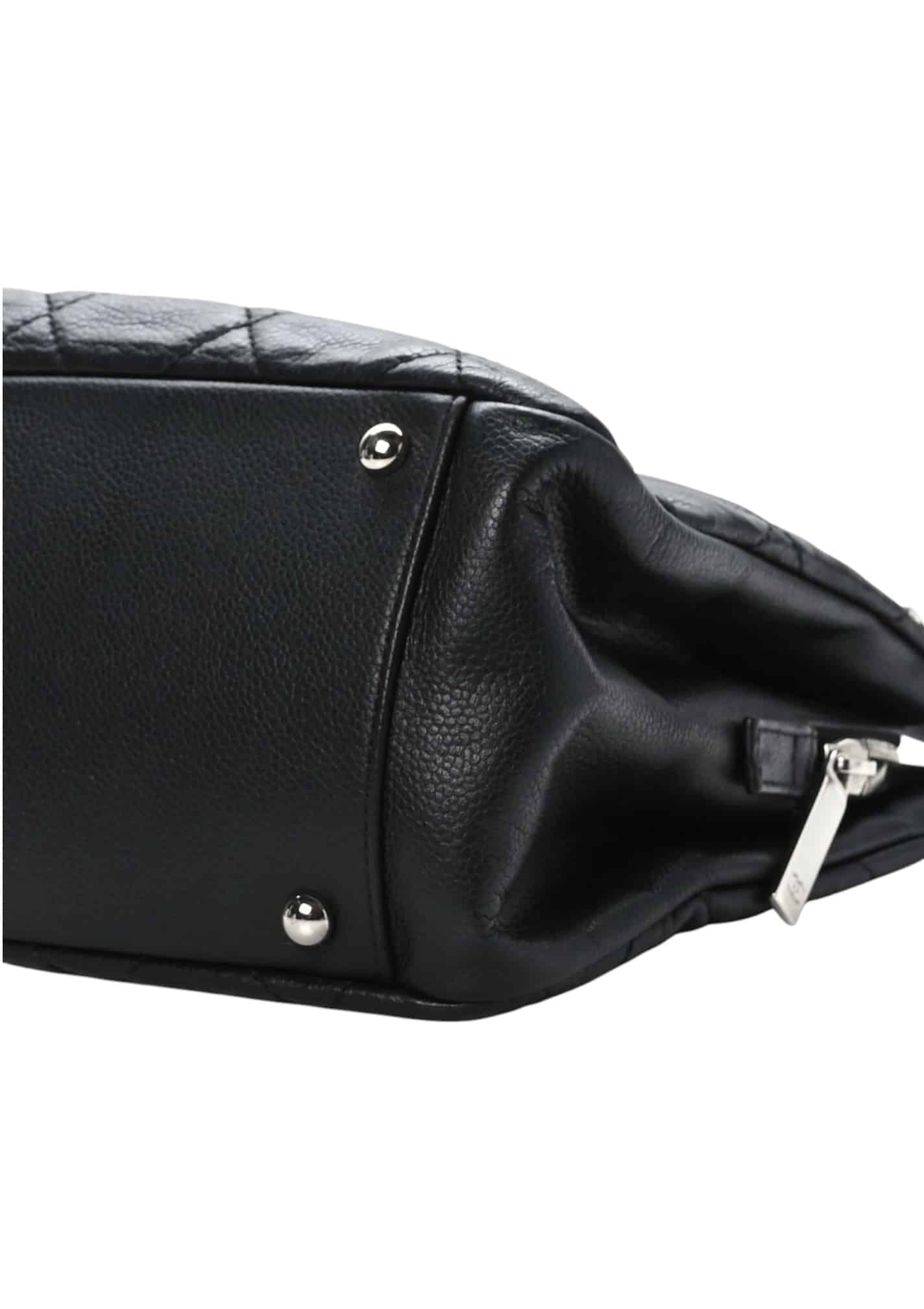 CHANEL Caviar Quilted Timeless CC Soft Tote Black. - Image 9