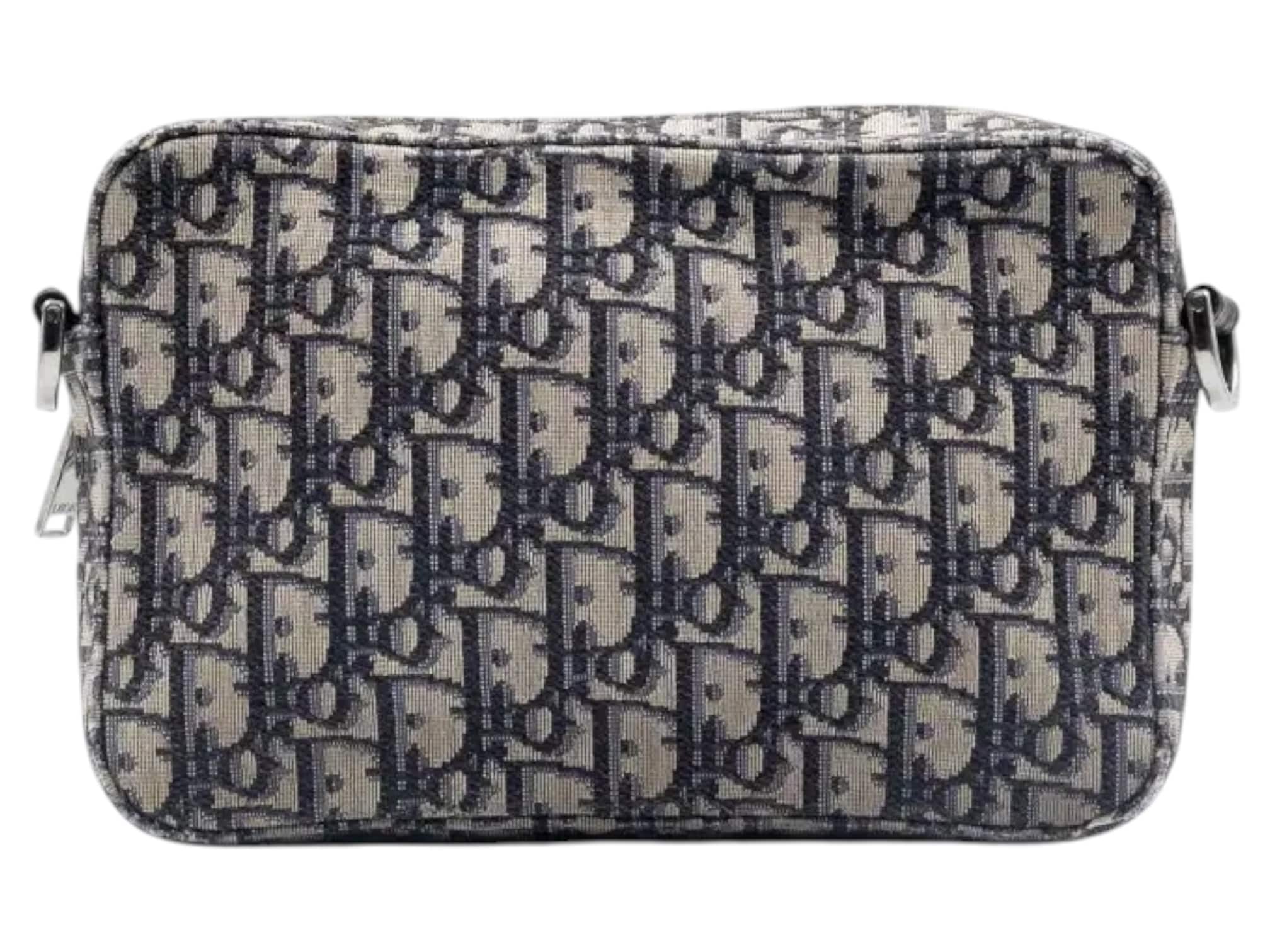 Dior Beige/Black/ Navy Jacquard Oblique Canvas Safari Messenger Bag - Image 5