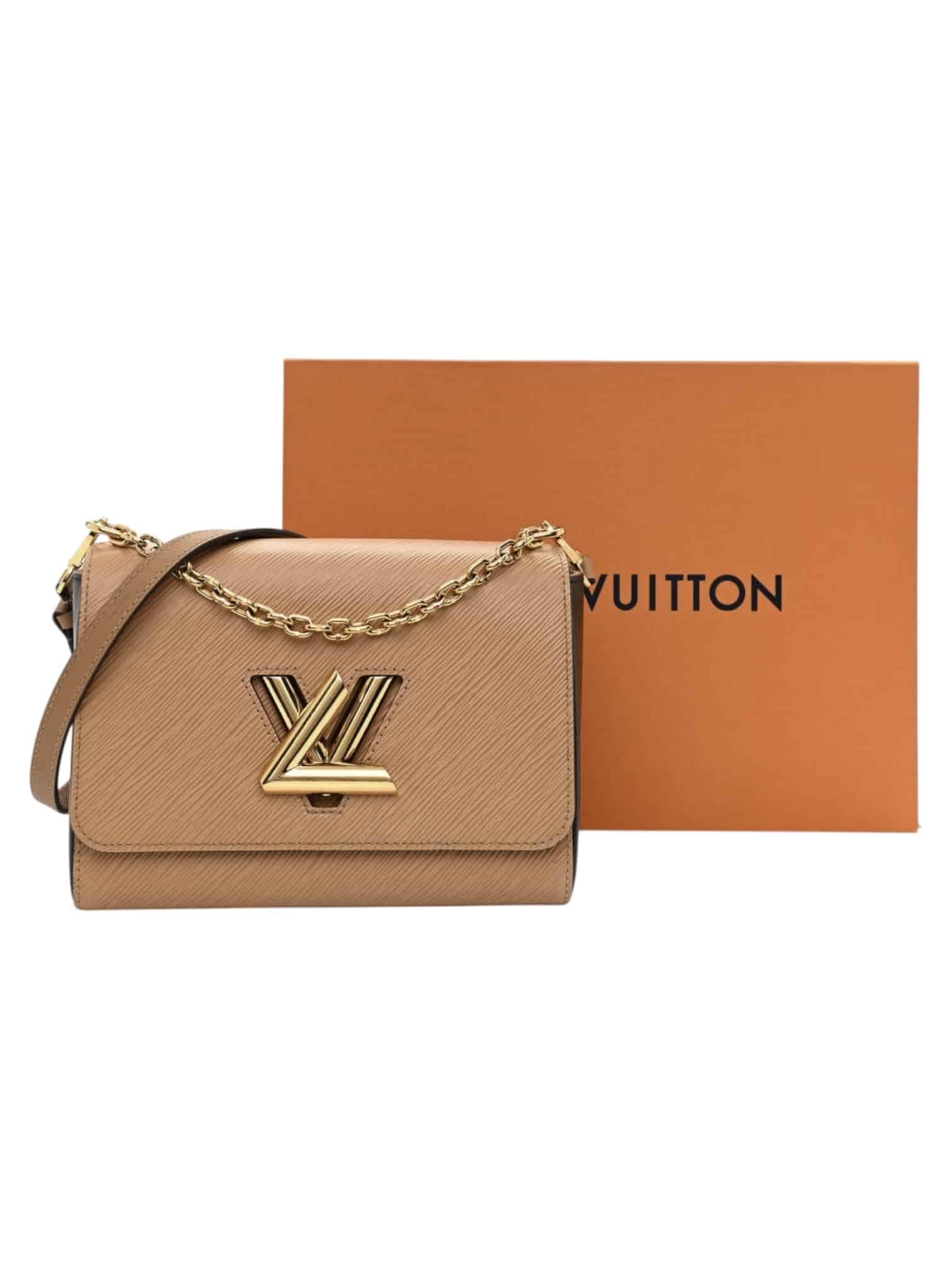 LOUIS VUITTON Epi Twist Shoulder Crossbody Bag MM Camel - Image 11