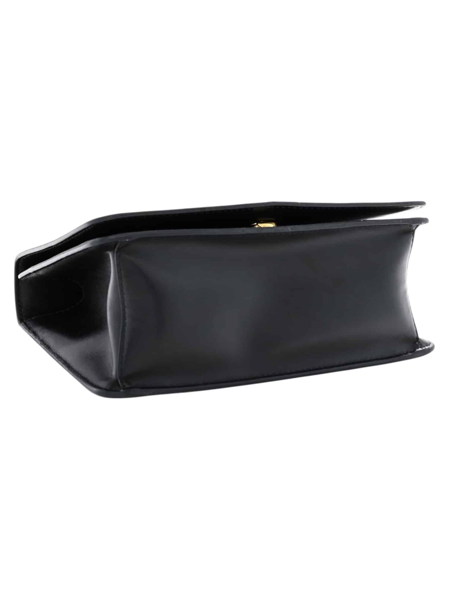 PRADA Saffiano Chain Shoulder Crossbody Bag in Black. - Image 4
