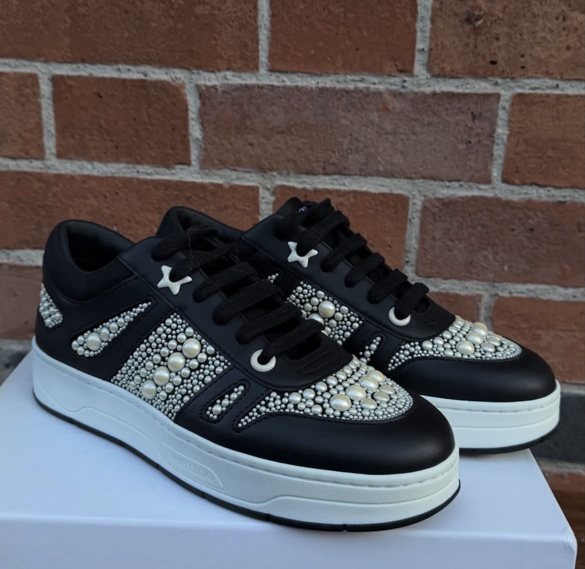 JIMMY CHOO Hawaii Ladies Sneakers (Size 38.5)