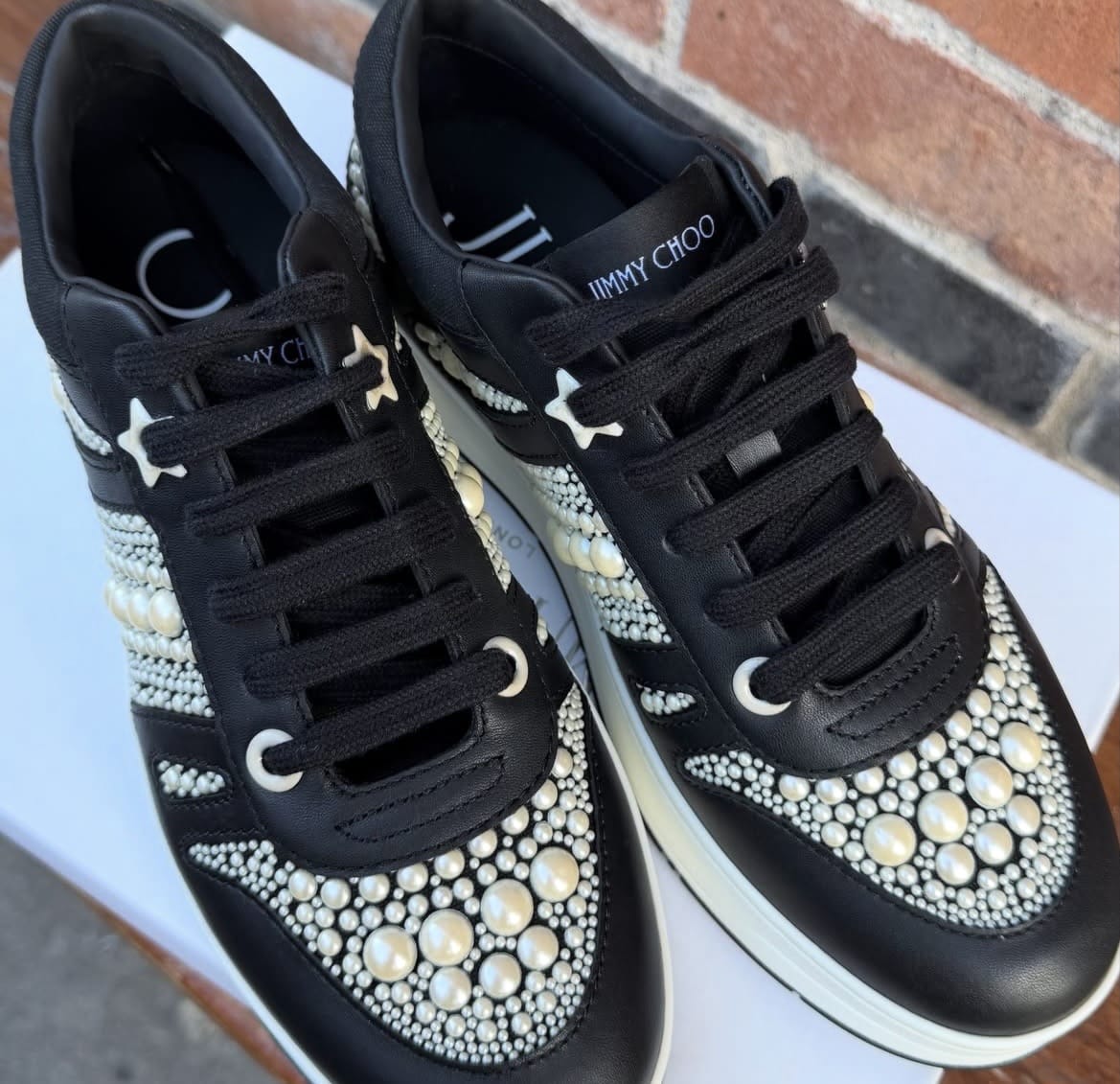 JIMMY CHOO Hawaii Ladies Sneakers (Size 38.5) - Image 8