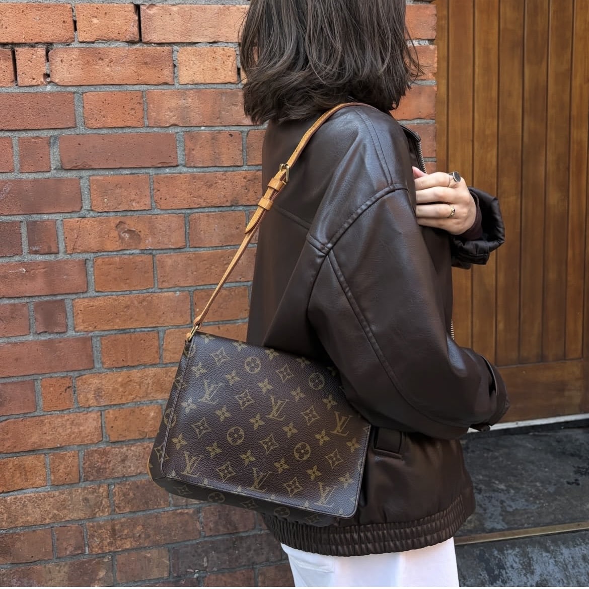 LOUIS VUITTON Vintage Monogram Musette Tango Shoulder Bag.