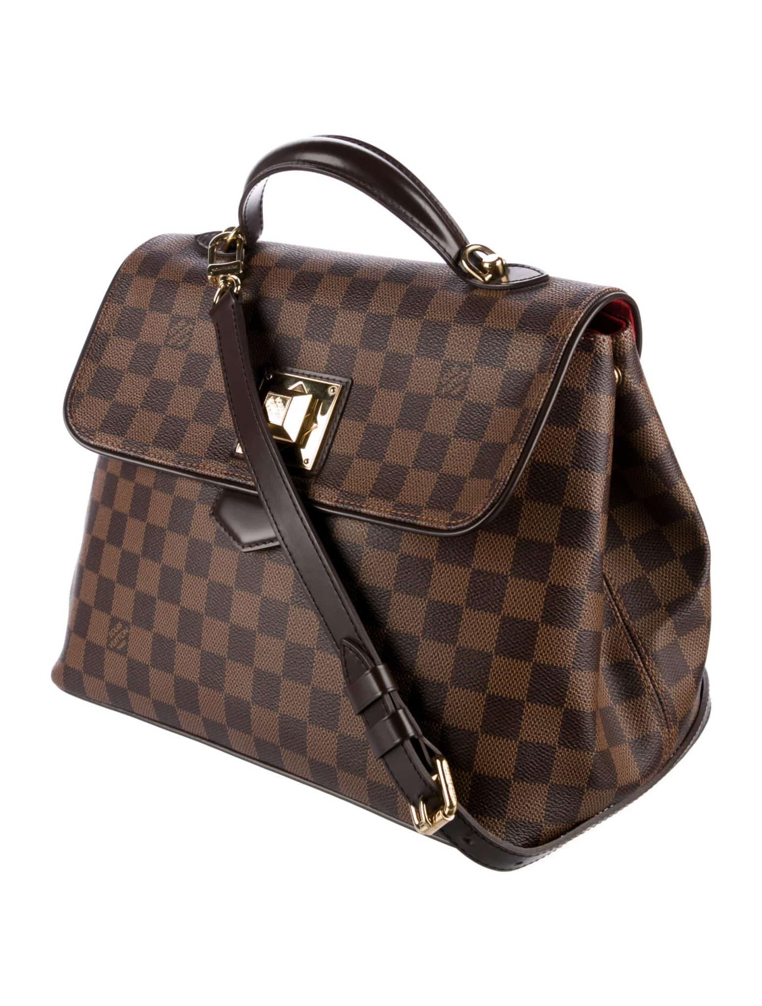 LOUIS VUITTON Damier Ebene Bergamo MM Shoulder Bag - Image 3