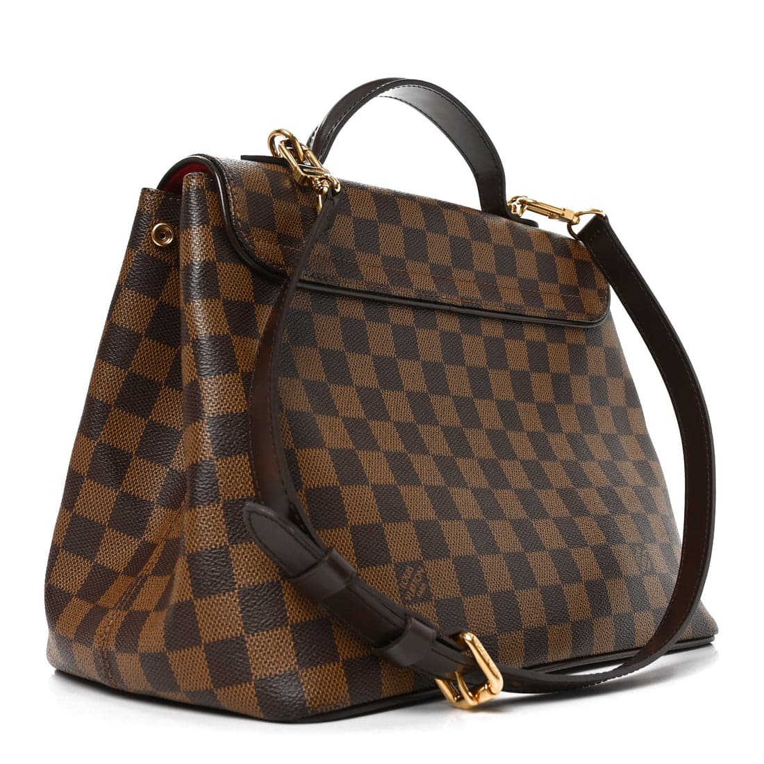 LOUIS VUITTON Damier Ebene Bergamo MM Shoulder Bag - Image 7