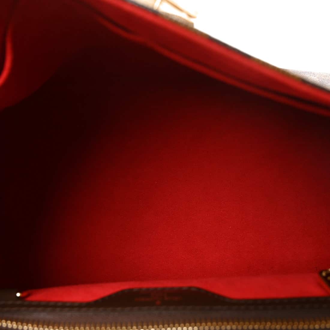 LOUIS VUITTON Damier Ebene Bergamo MM Shoulder Bag - Image 9