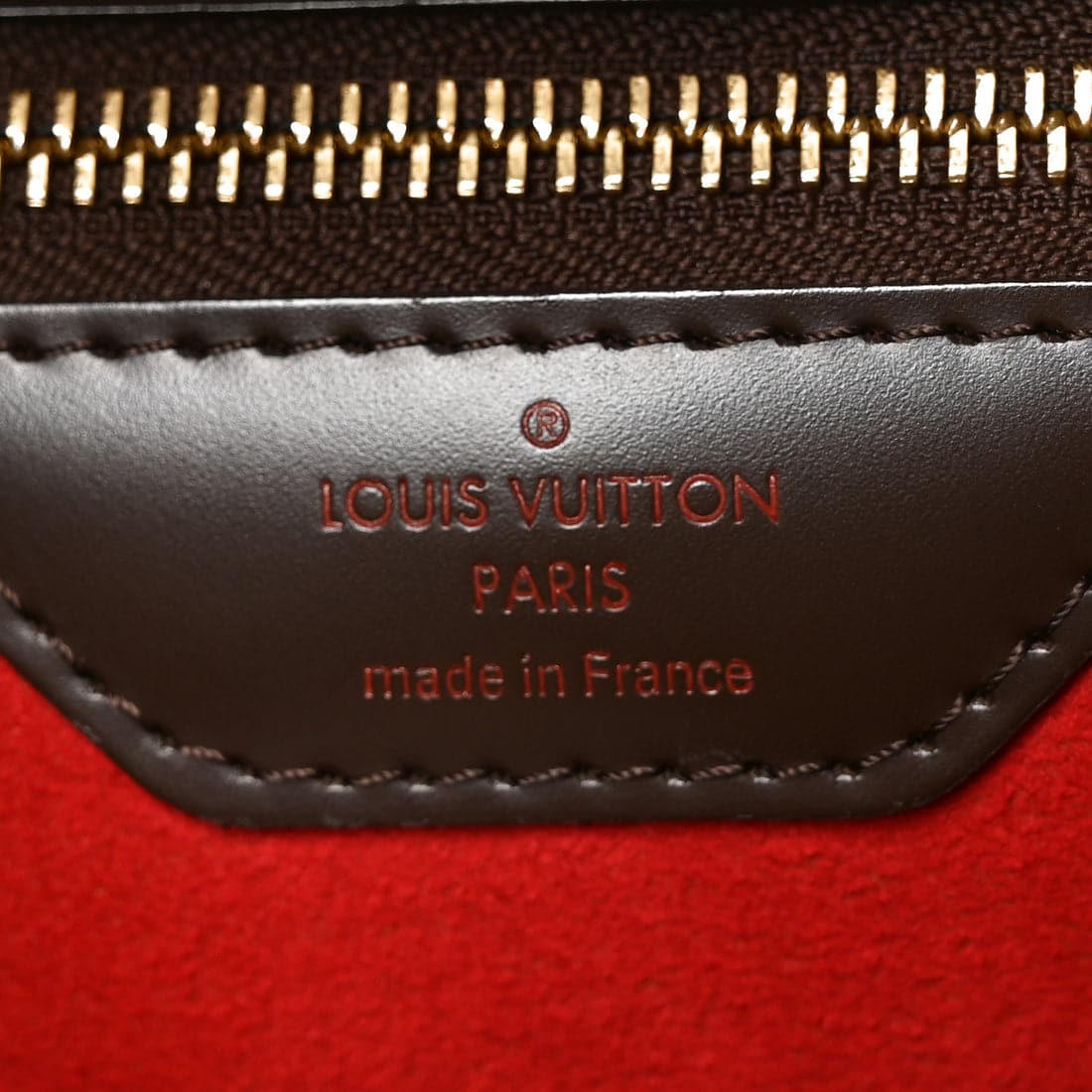 LOUIS VUITTON Damier Ebene Bergamo MM Shoulder Bag - Image 10