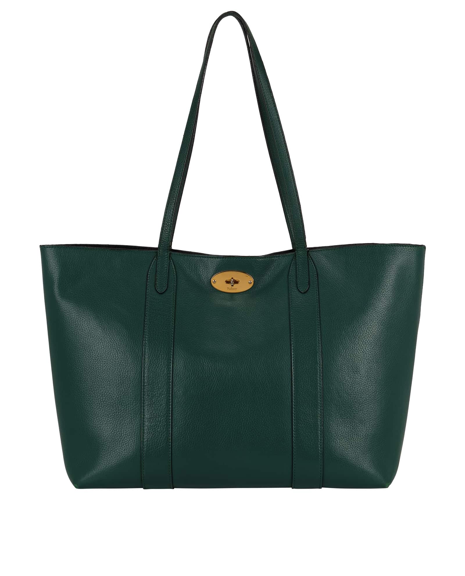 Bayswater Tote Mulberry Green Classic Grain Shoulder Bag