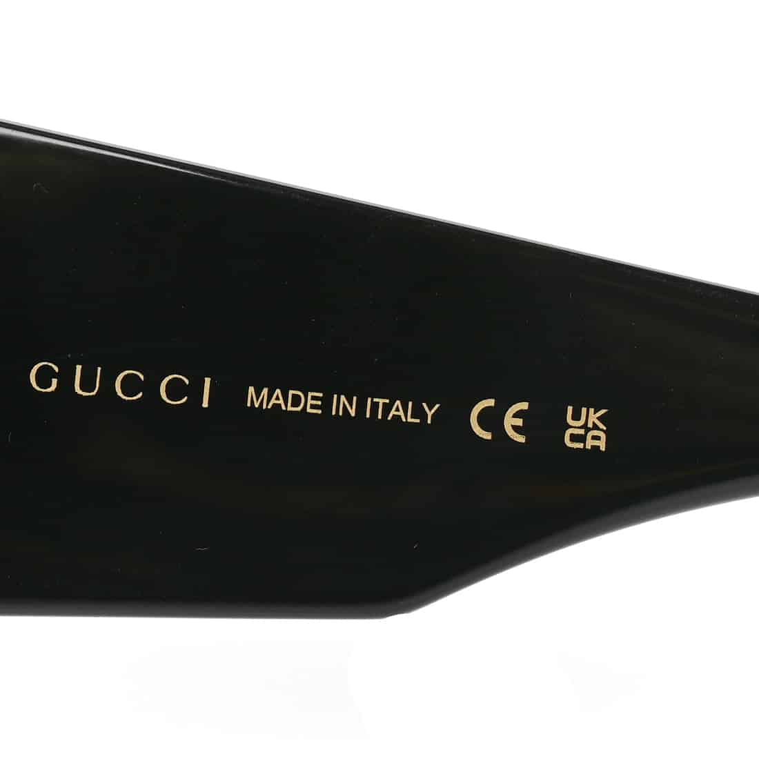 GUCCI Acetate Square Frame GG Oversized Sunglasses Black. - Image 6