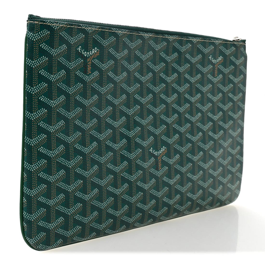 GOYARD Goyardine Senat Pochette in Green. - Image 5