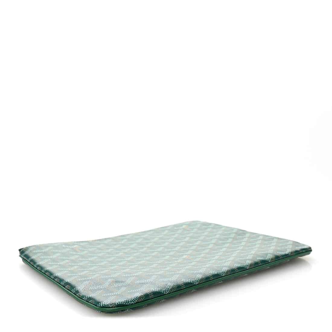 GOYARD Goyardine Senat Pochette in Green. - Image 6